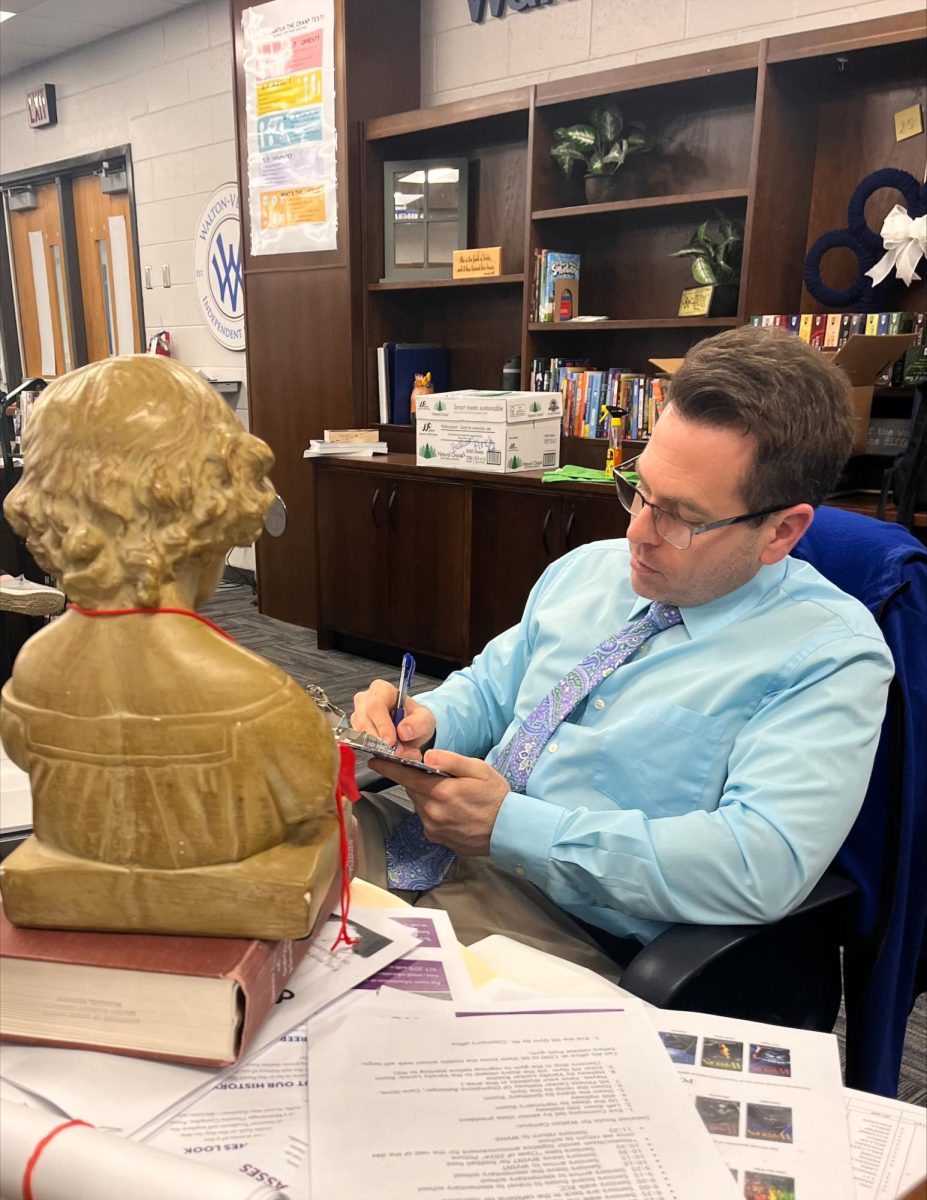 Mr. Pollock, writing a student recommendation 